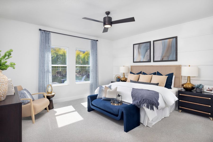 Furnished interior in a model home at Soleta at Starkey Ranch – Traditional Series in Odessa (Image 8). Furnished interior in a model home at Soleta at Starkey Ranch – Traditional Series in Odessa (Image 8).