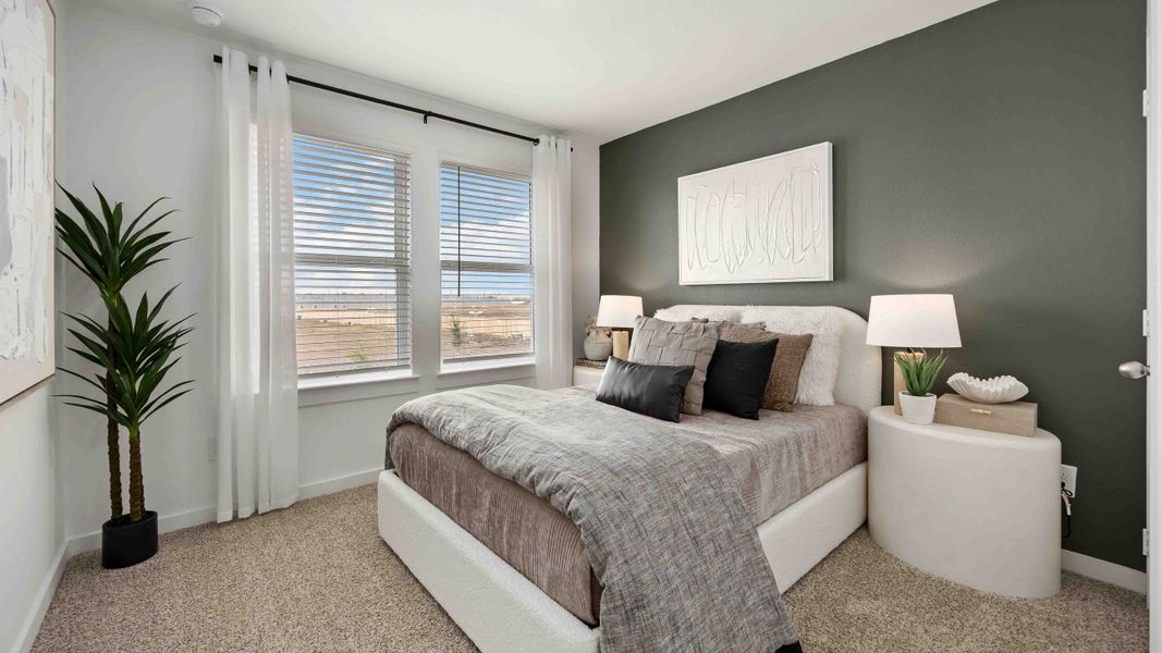 Furnished interior in a model home at Grand West in Houston (Image 10).