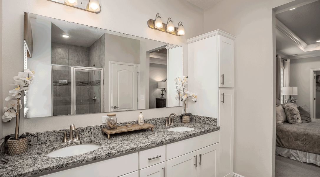 Furnished interior in a model home at Vero Lake Estates in Sebastian (Image 7).
