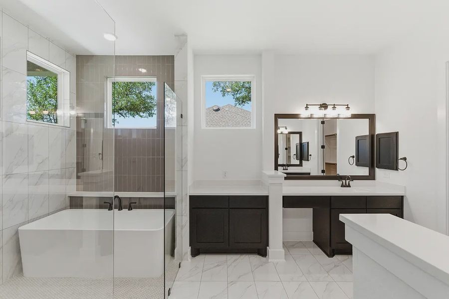 Furnished interior in a model home at Grand Lakes Estates in Montgomery (Image 18).