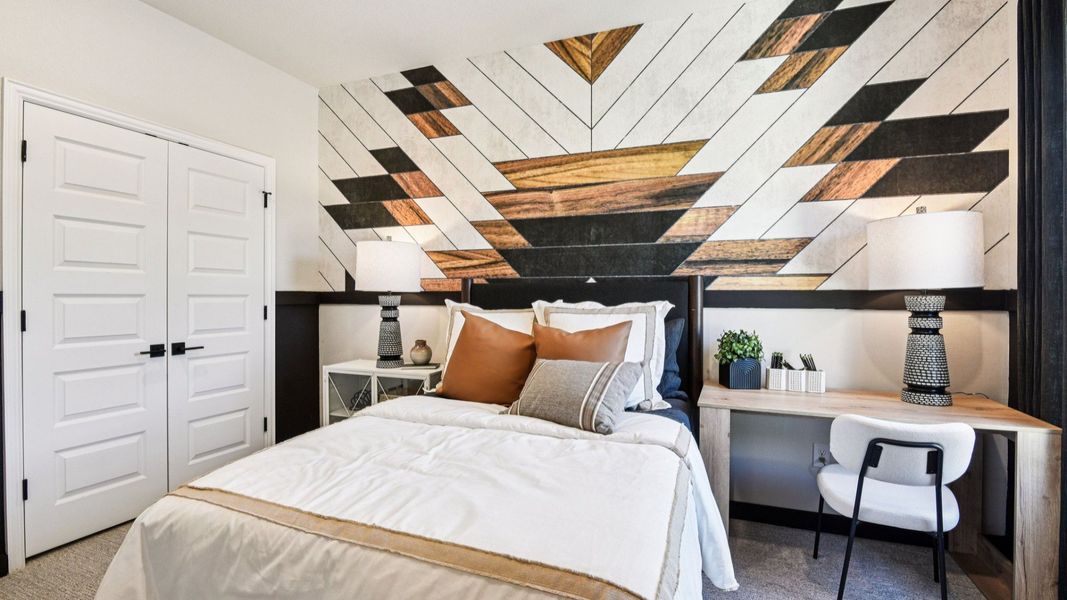 Furnished interior in a model home at Clear Creek in New Braunfels (Image 51).