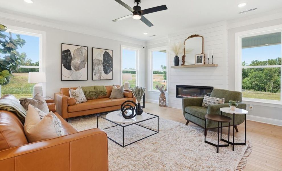 Furnished interior in a model home at Chasewood in Charlotte (Image 6). Furnished interior in a model home at Chasewood in Charlotte (Image 6).