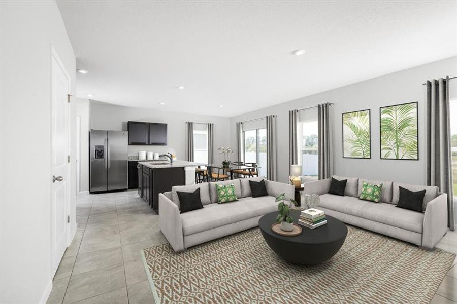 Versatile living and dining spaces with room to relax, entertain, and make the most of every day.​
