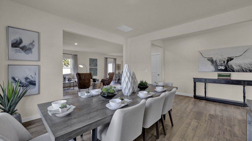 Furnished interior in a model home at Polo Fields in Kingsport (Image 17).