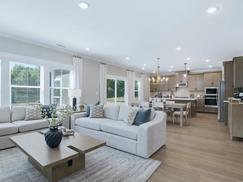 Furnished interior in a model home at Barrow Meadows in Zebulon (Image 8).