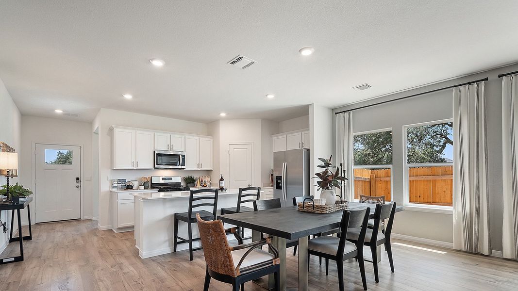 Furnished interior in a model home at Rosenbusch Ranch in Leander (Image 66).