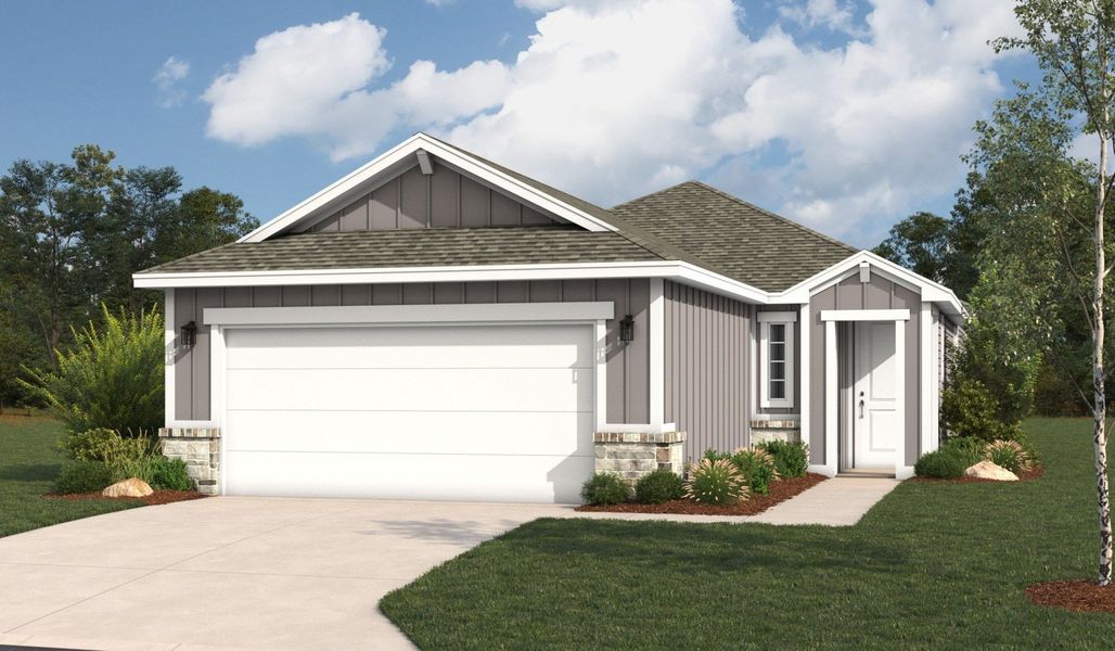 Front exterior of a home in the Veranda Designer community, located in San Antonio, TX (Image 15).