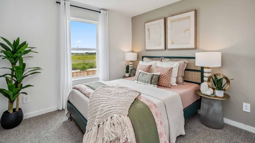 Furnished interior in a model home at Grand West in Houston (Image 22).