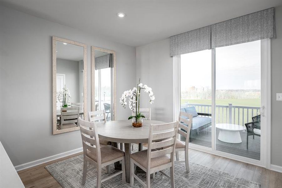 Furnished interior in a model home at Northerly in Charlotte (Image 5).