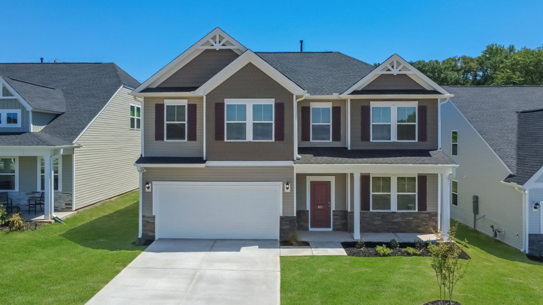 Front exterior of a home in the Halton Oaks community, located in Spartanburg, SC (Image 5).