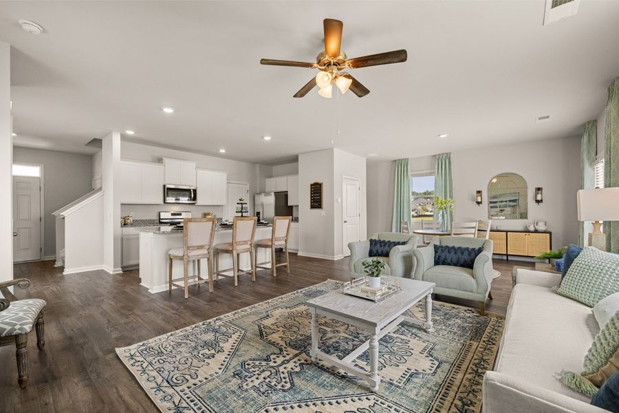 Furnished interior in a model home at The Islands in Beech Island (Image 19).