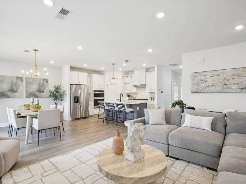 Furnished interior in a model home at Mansker Farms - Bronze Series in Hendersonville (Image 18).