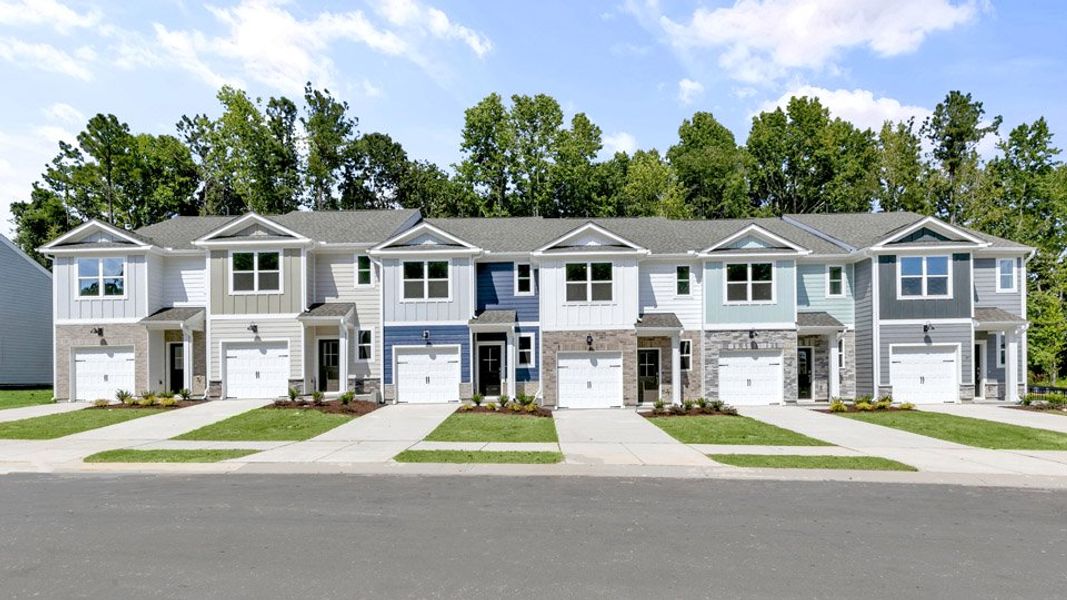 Front exterior of a home in the The Townes at Bexford community, located in Willow Spring, NC (Image 10).