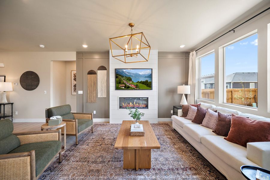 Furnished interior in a model home at The Glen-12 in Colorado Springs (Image 28).