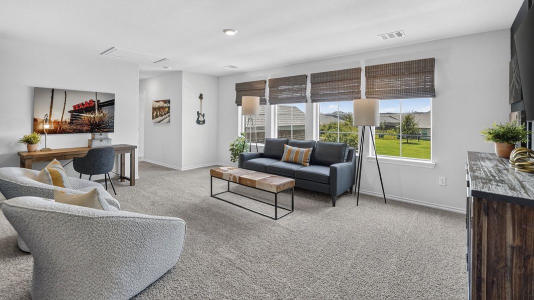 Furnished interior in a model home at Whitewing Trails in Princeton (Image 55). Furnished interior in a model home at Whitewing Trails in Princeton (Image 55).