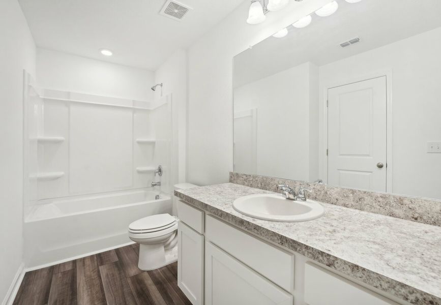 Furnished interior in a model home at Aster Towns in Summerville (Image 8).