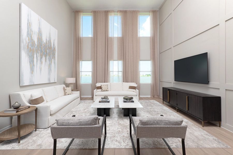 Furnished interior in a model home at Catamaran Cove Traditional in Rockledge (Image 5).