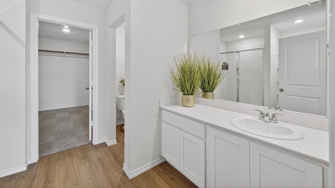 Furnished interior in a model home at The Hills of Sherman in Sherman (Image 35).