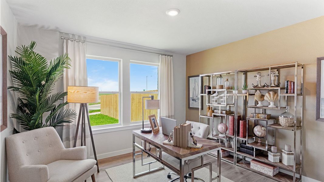 Furnished interior in a model home at The Lakes Northwest in Robstown (Image 17). Furnished interior in a model home at The Lakes Northwest in Robstown (Image 17).