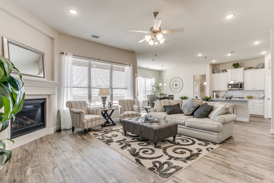 Furnished interior in a model home at Berkshire Estates in Mesquite (Image 6). Furnished interior in a model home at Berkshire Estates in Mesquite (Image 6).