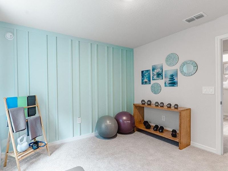 Or, a workout room - Aspen townhome model in St. Cloud, FL