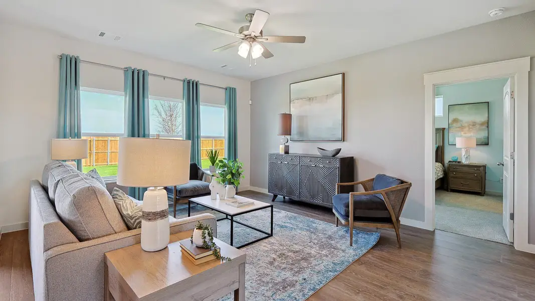 Furnished interior in a model home at Morningside in Josephine (Image 4).