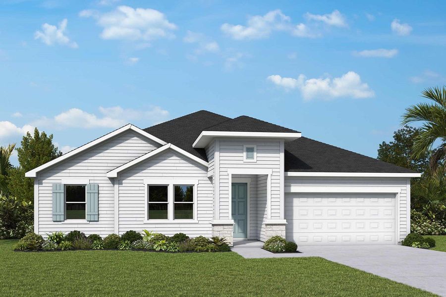 Front exterior of a home in the The Preserve at Laurelton – Haven Collection community, located in Green Cove Springs, FL (Image 3).