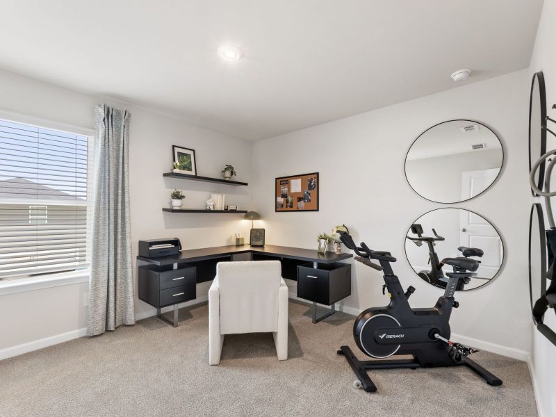 Furnished interior in a model home at Martin Springs - Cottage Series in Lawrenceville (Image 18).