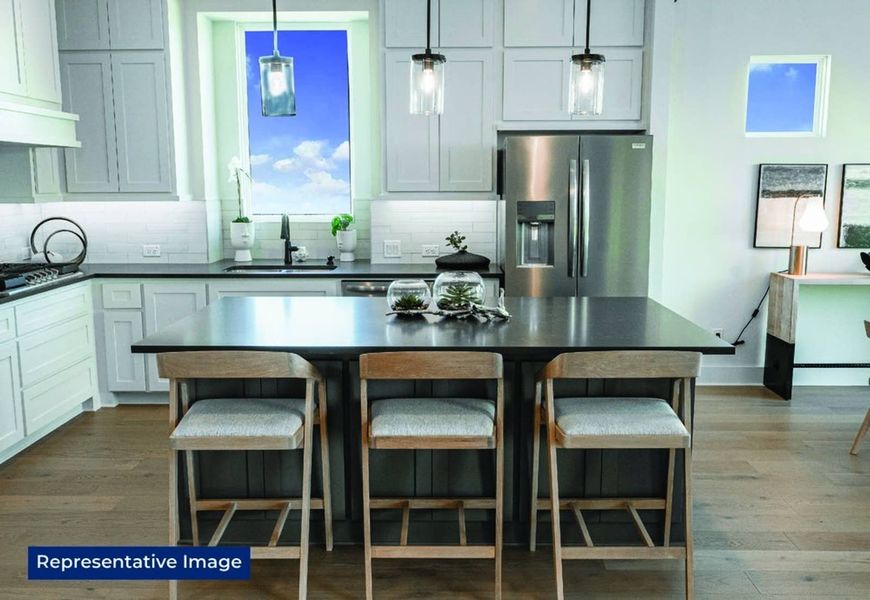 Furnished interior in a model home at LeTara in Haslet (Image 5).