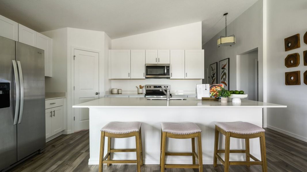 Furnished interior in a model home at Gum Lake Preserve in Lake Alfred (Image 8).