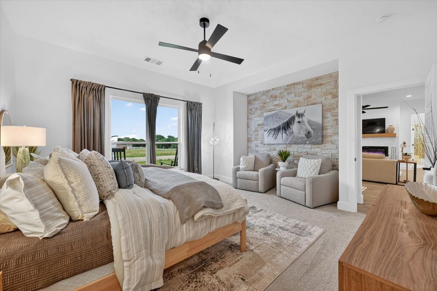 Furnished interior in a model home at Zion Valley in Poolville (Image 27).