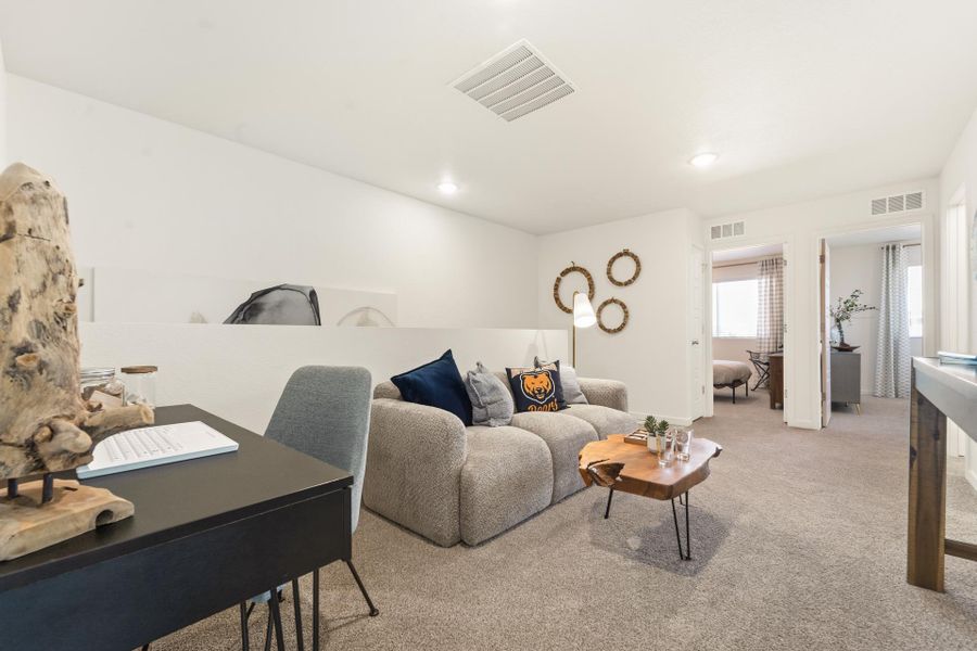 Furnished interior in a model home at Conestoga in Ault (Image 34).