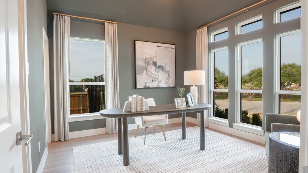 Furnished interior in a model home at Inspiration in Lucas (Image 28).