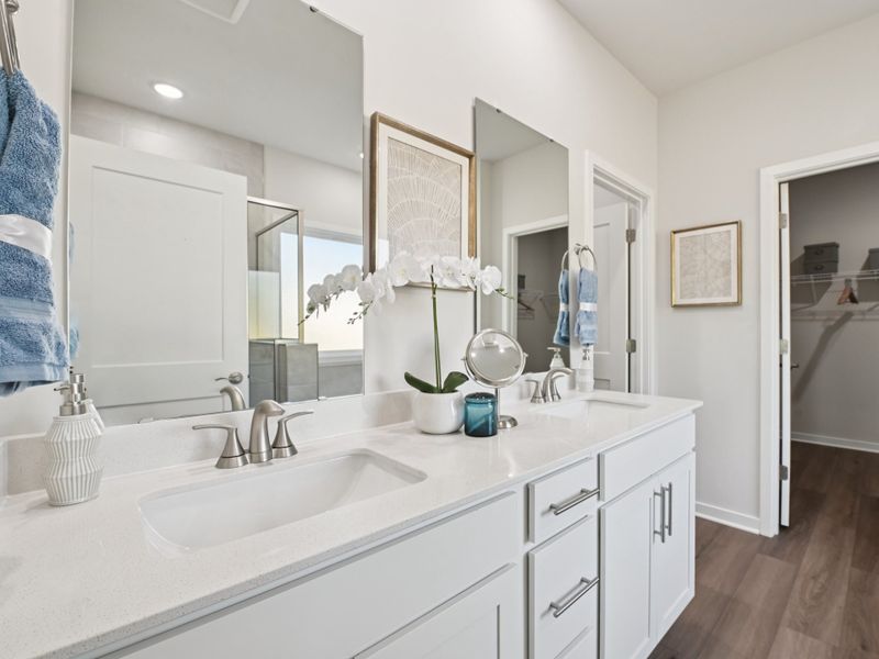 Furnished interior in a model home at Marshburn Landing - Signature Series in Wendell (Image 10).