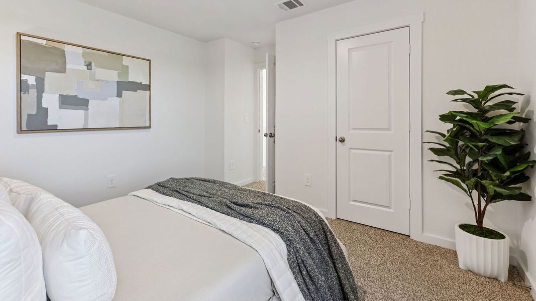 Furnished interior in a model home at Frontier in Mustang Ridge (Image 32).