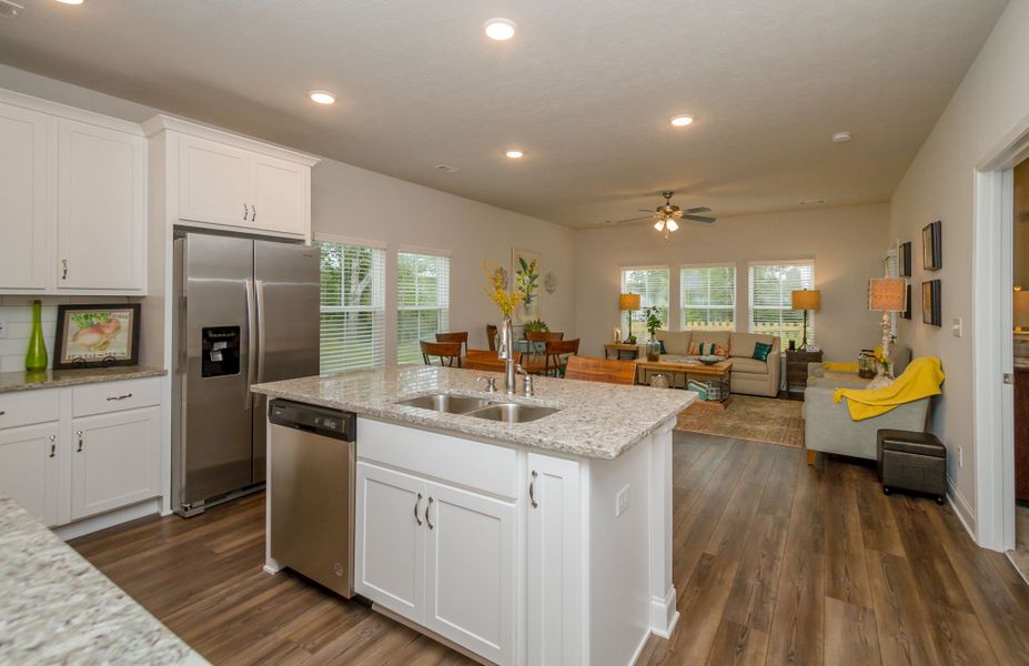 Furnished interior in a model home at Windsor Townhomes in North Augusta (Image 4).