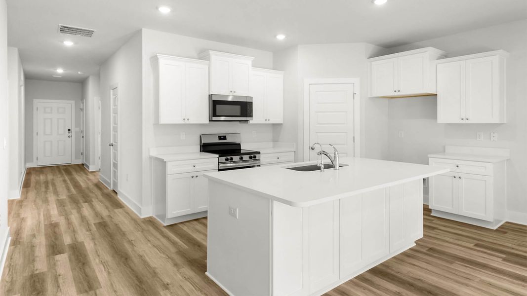 Furnished interior in a model home at Buffer Farms in Port Saint Joe (Image 22).