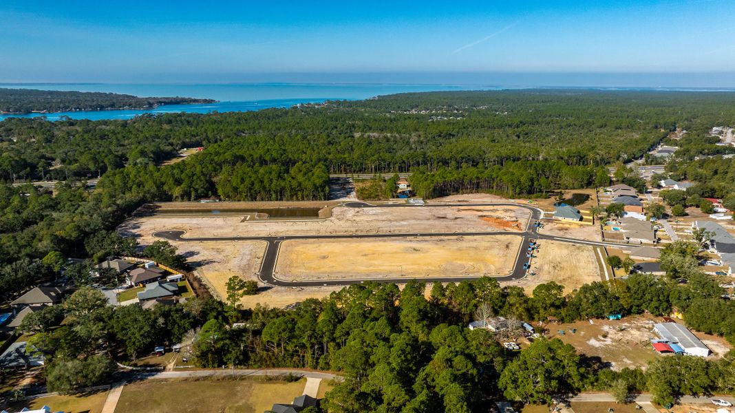 Site preparation and early development at Buckeye's Landing in Navarre, FL (Image 16).