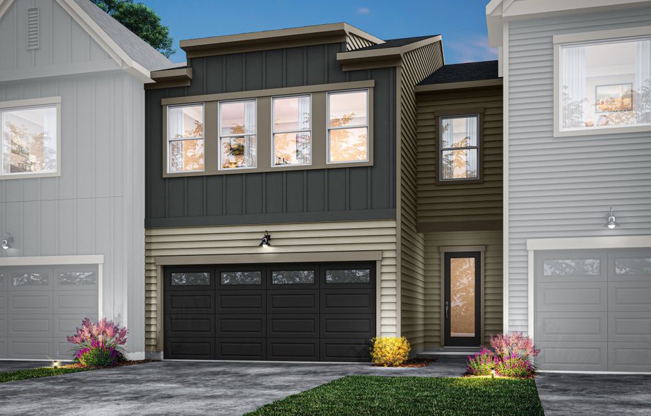 Front exterior of a home in the Summit At Homestead community, located in Chapel Hill, NC (Image 3).