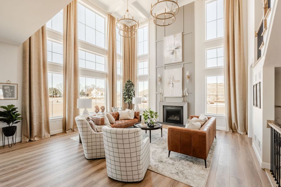 Furnished interior in a model home at Trillium Reserve at Lake Norman in Mooresville (Image 5). Furnished interior in a model home at Trillium Reserve at Lake Norman in Mooresville (Image 5).