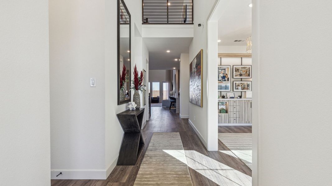 Furnished interior in a model home at Village on Main Street in Frisco (Image 9). Furnished interior in a model home at Village on Main Street in Frisco (Image 9).