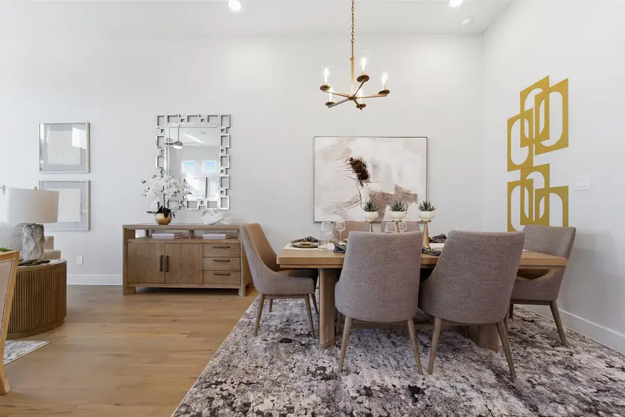 Furnished interior in a model home at Ashland in Angleton (Image 8).