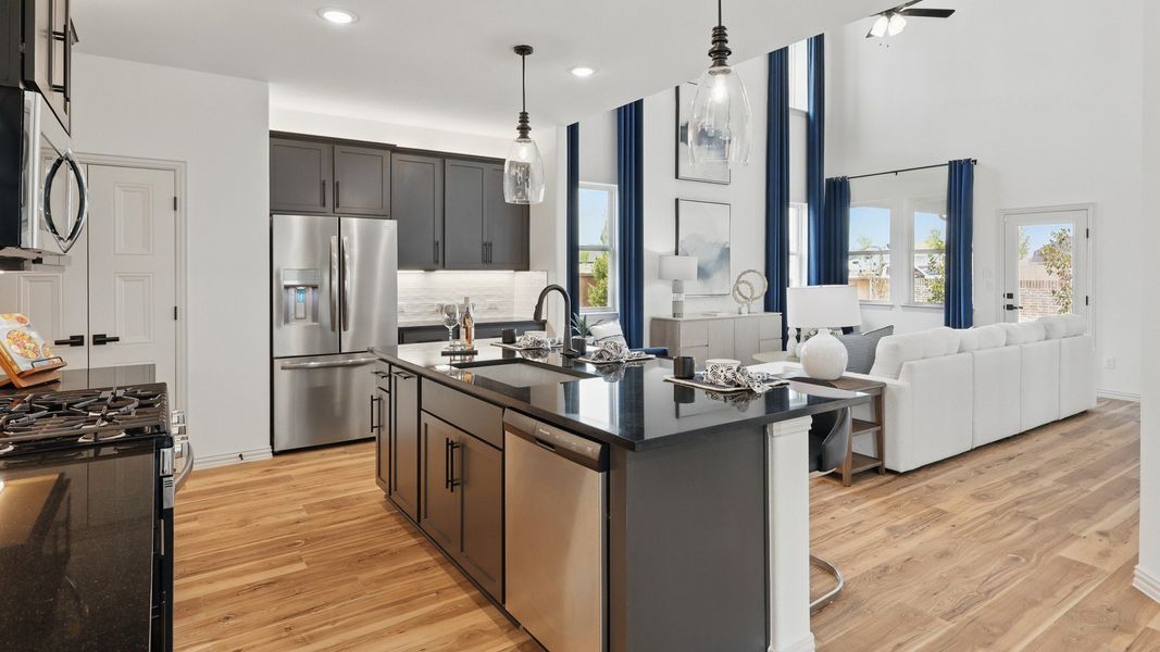 Furnished interior in a model home at Westridge Journey in McKinney (Image 15).