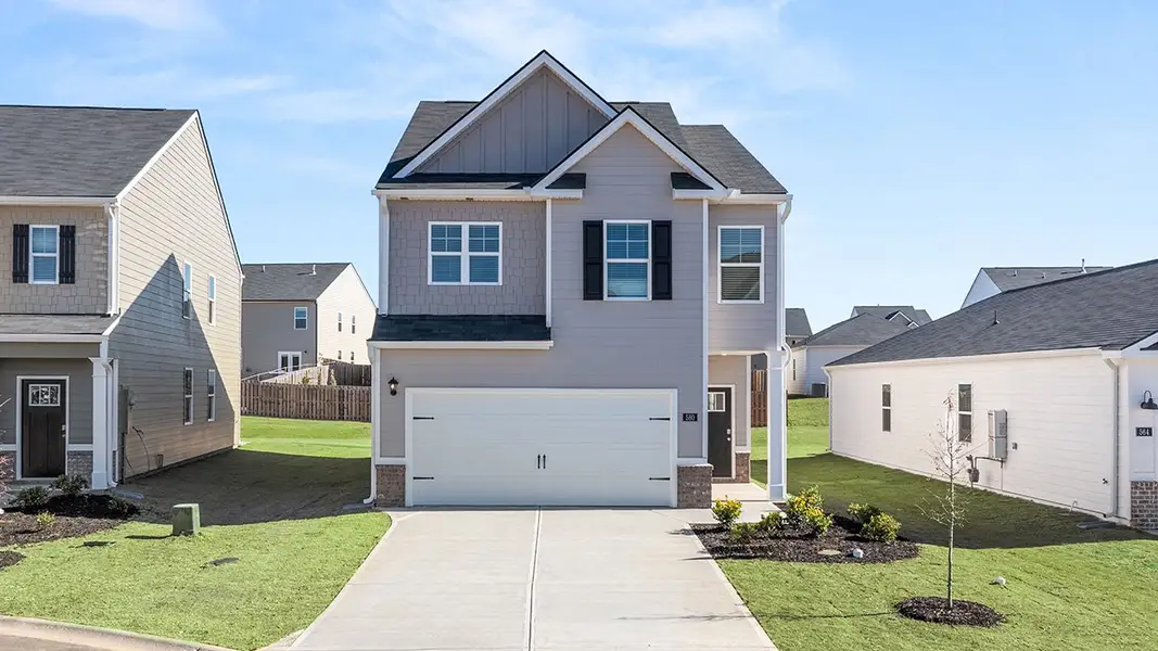 Front exterior of a home in the The Abbey at Trolley Run Station community, located in Aiken, SC (Image 2).