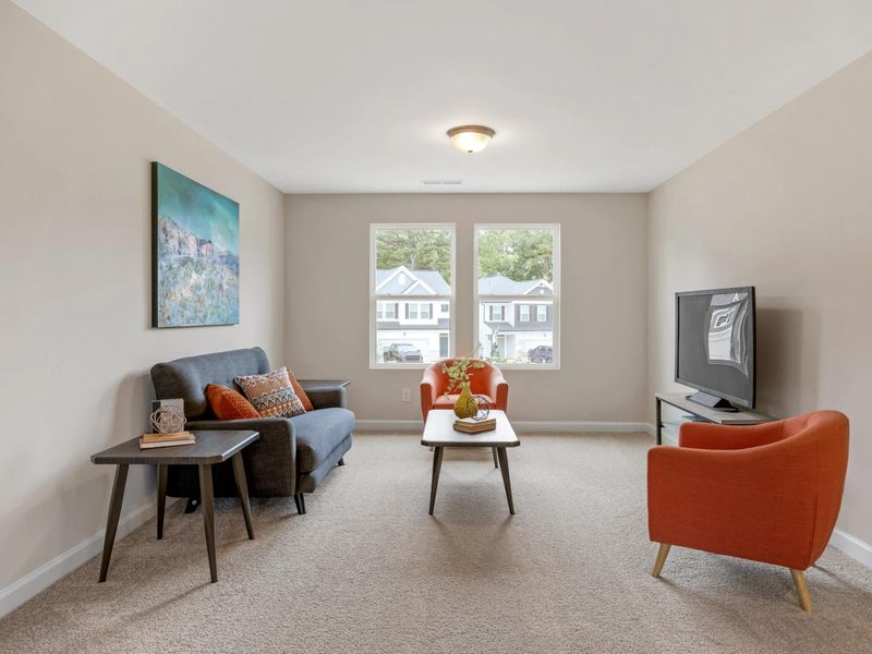 Furnished interior in a model home at Gregory Village in Lillington (Image 10).