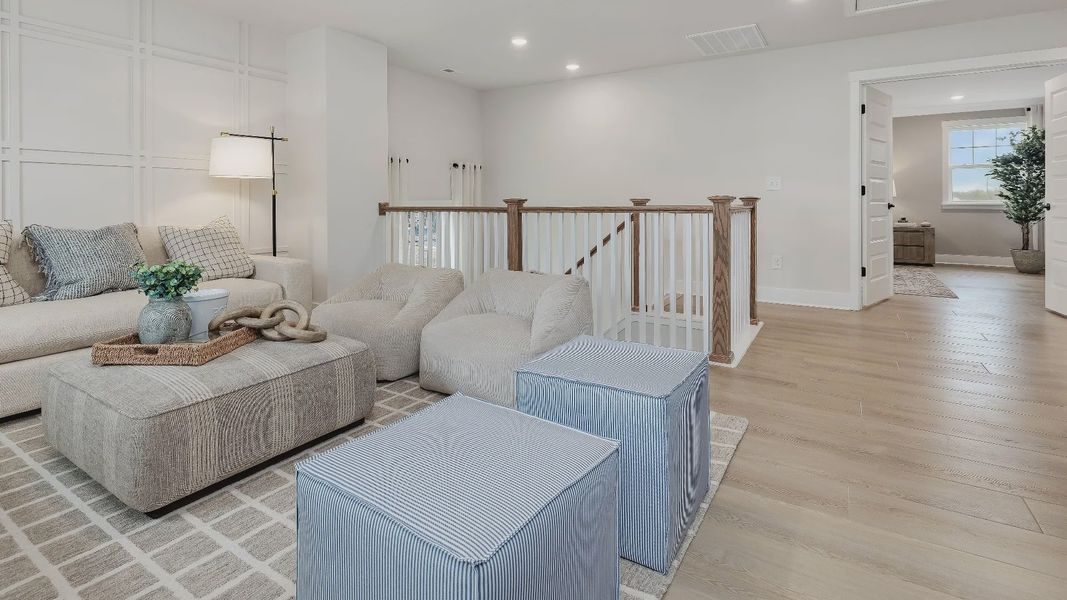 Furnished interior in a model home at Owen Park in Gibsonville (Image 28).