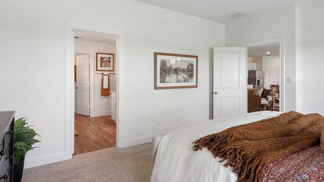 Furnished interior in a model home at Railhead in Cedar Creek (Image 20).