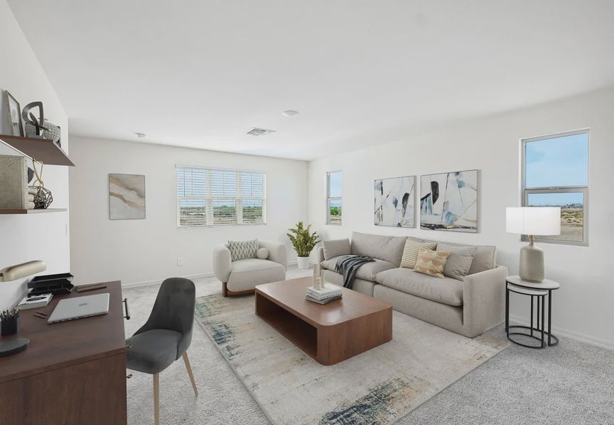 Furnished interior in a model home at Magma Ranch Vistas in Florence (Image 7).