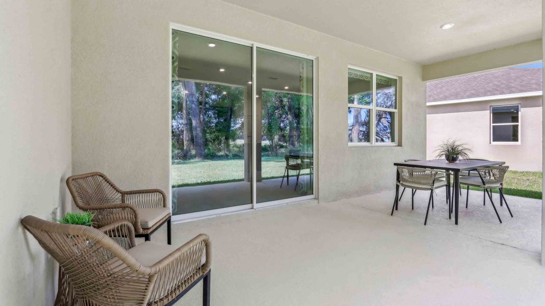 Furnished interior in a model home at Twisted Oaks in Wildwood (Image 11).
