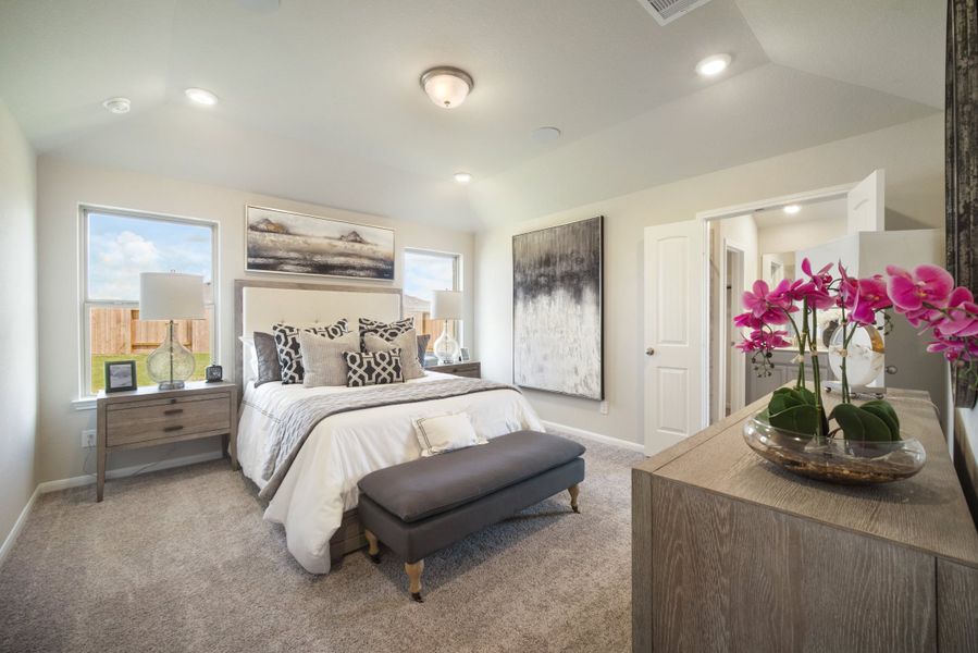Furnished interior in a model home at Montgomery Ridge: Montgomery Ridge 50E' Homesites in Montgomery (Image 12).